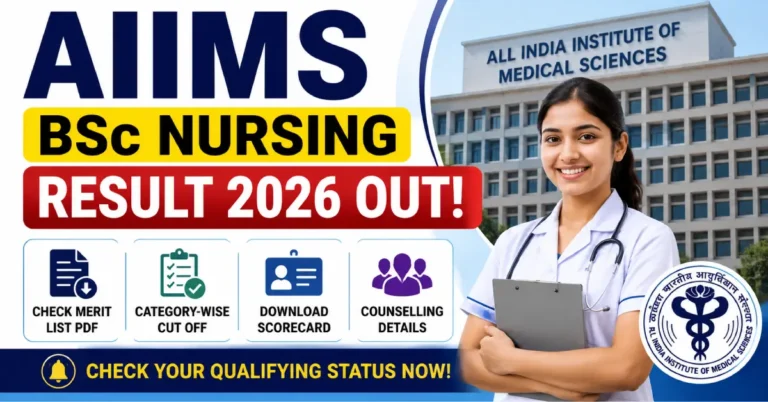 AIIMS BSc Nursing Result 2026